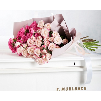 mono 368: розовые кустовые розы