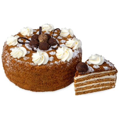 Торт Медовый классический: Классический домашний торт из медовых коржей и сливочного крема.